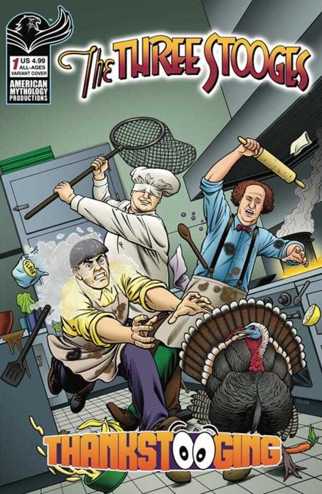 Three Stooges Thankstooging #1 (One Shot) Cover B Fraim Brothers Variant