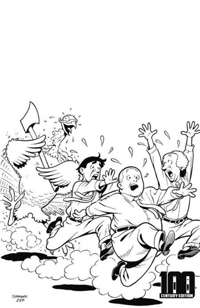 Three Stooges Thankstooging #1 (One Shot) Cover E Eric Shanower Century Limited Black & White Variant