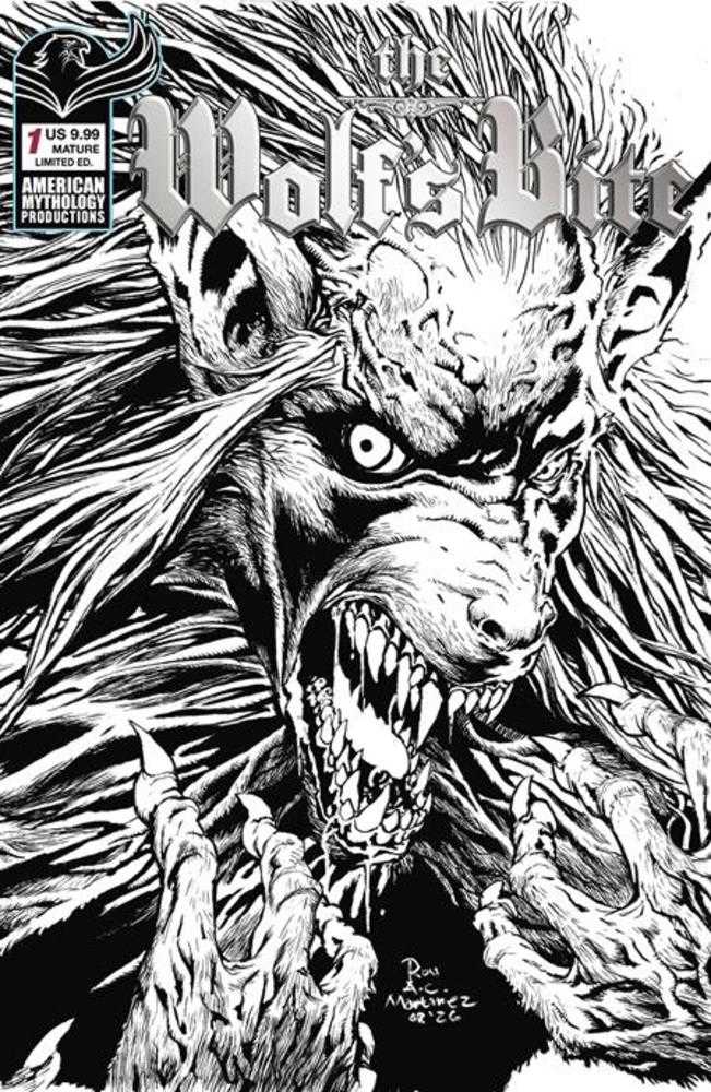 Wolfs Bite #1 (One Shot) Cover C Roy Allan Martinez Black & White Limited Edition Variant (Mature)