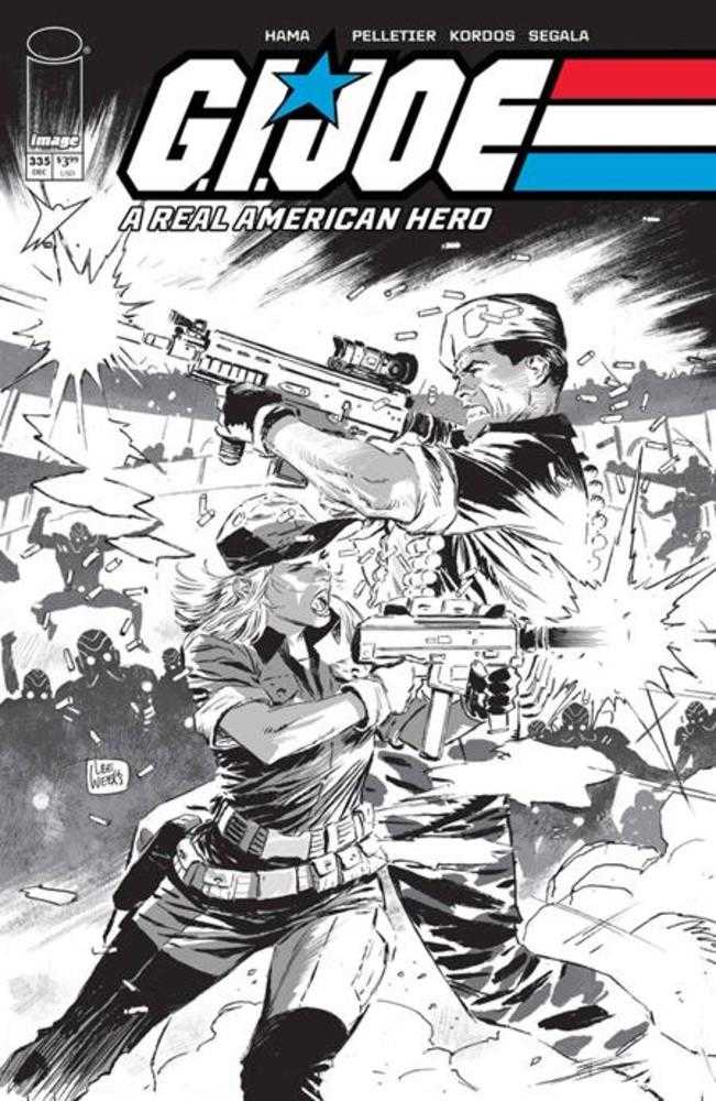 G.I. Joe A Real American Hero #335 Cover B Lee Weeks Black & White Variant