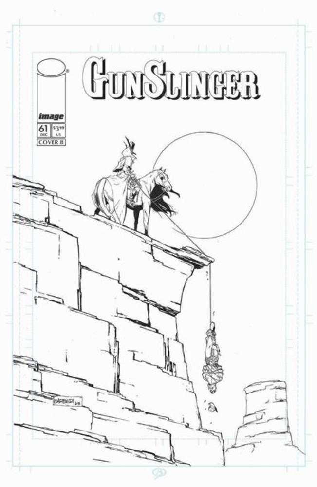 Gunslinger Spawn #61 Cover B Carlo Barberi Black & White Variant