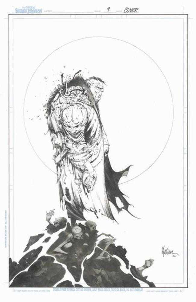 Spawn The Curse Of Sherlee Johnson #9 Cover C Jonathan Glapion Black & White Full Art Variant