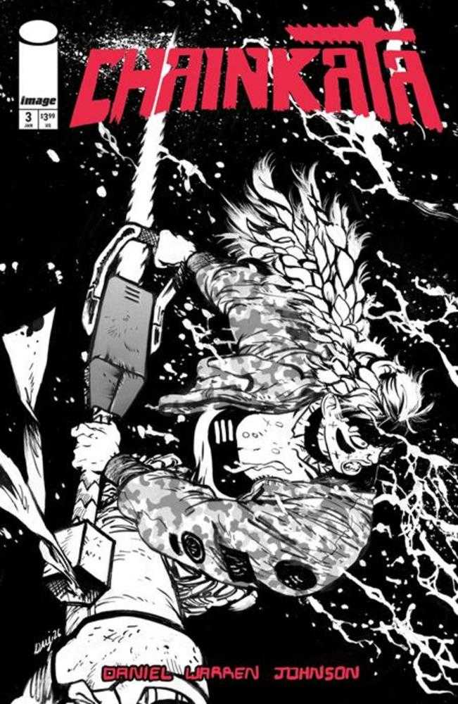 Chainkata #3 Cover B Daniel Warren Johnson Black & White Variant