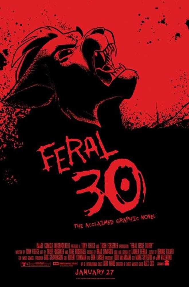 Feral #30 Cover B Tony Fleecs & Trish Forstner 30 Days Of Night Homage Variant