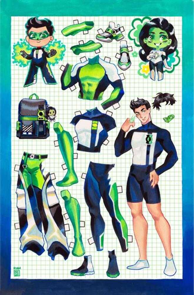 Green Lantern Corps #24 Cover C Rian Gonzales Paper Doll Card Stock Variant (Green Lantern First Light)
