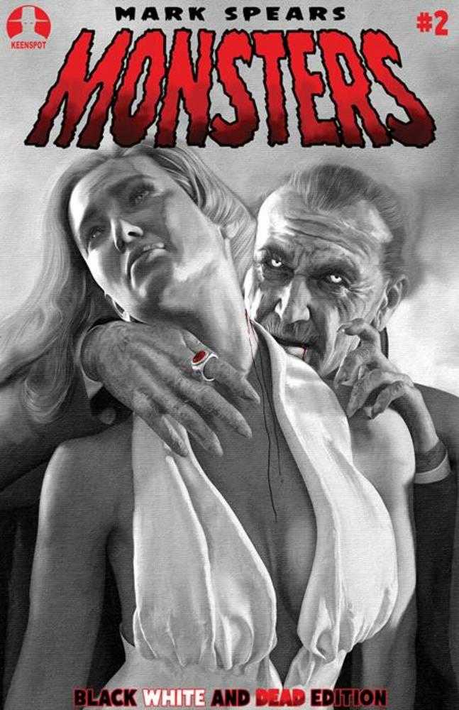 Mark Spears Monsters #2 4th Printing Black White & Dead Edition Cover A Mark Spears Last Embrace