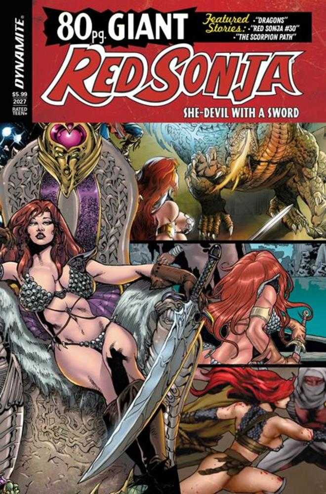 Red Sonja 80 Page Giant #1 (One Shot) Cover B Roberto Castro Retro Variant