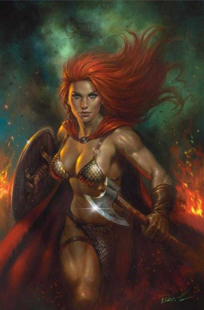 Red Sonja Shedevil With A Sword #9 Cover F Lucio Parrillo Metal Premium Variant