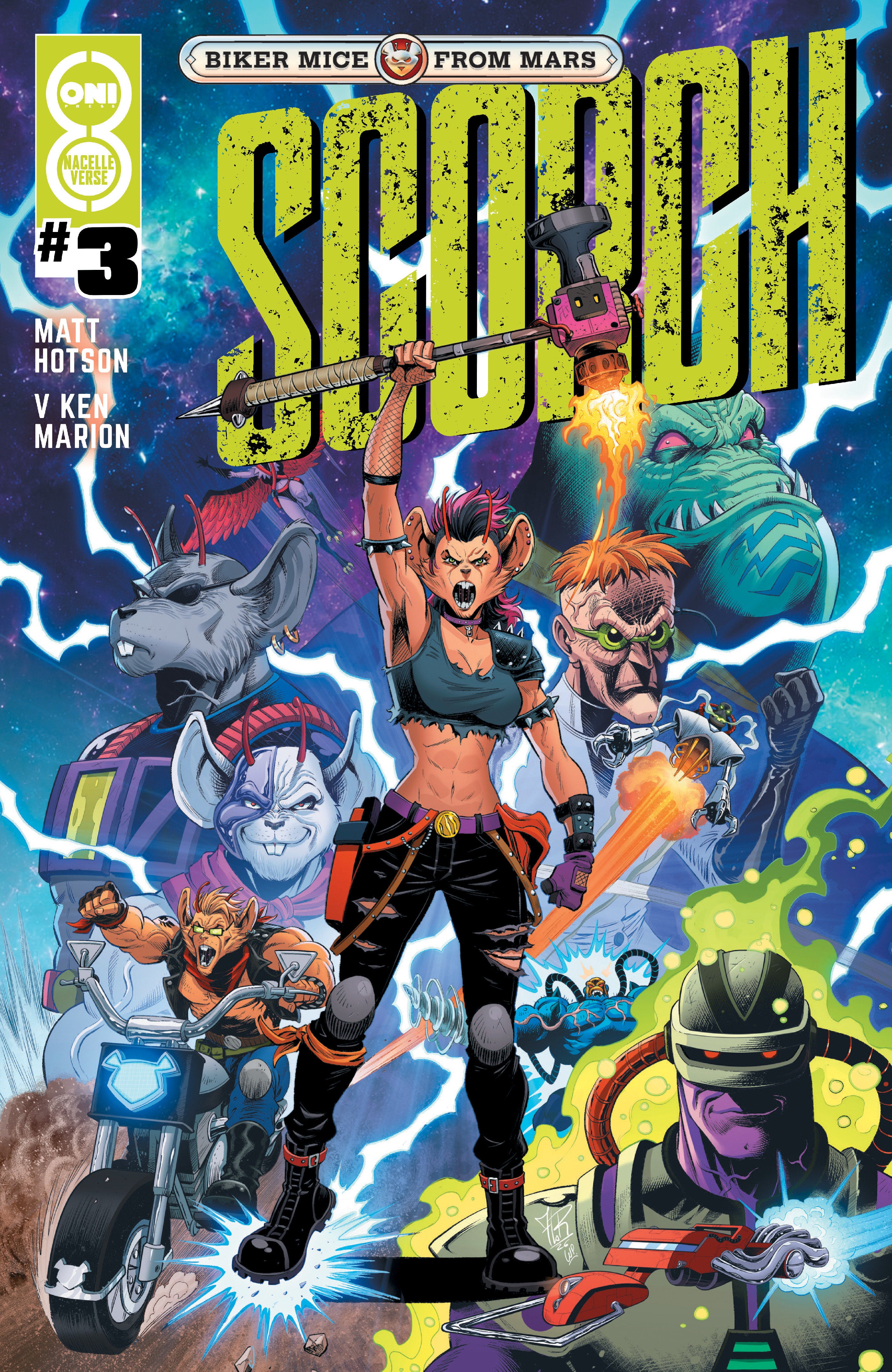 Biker Mice From Mars Scorch #3 Cover B Jordi Tarragona Variant