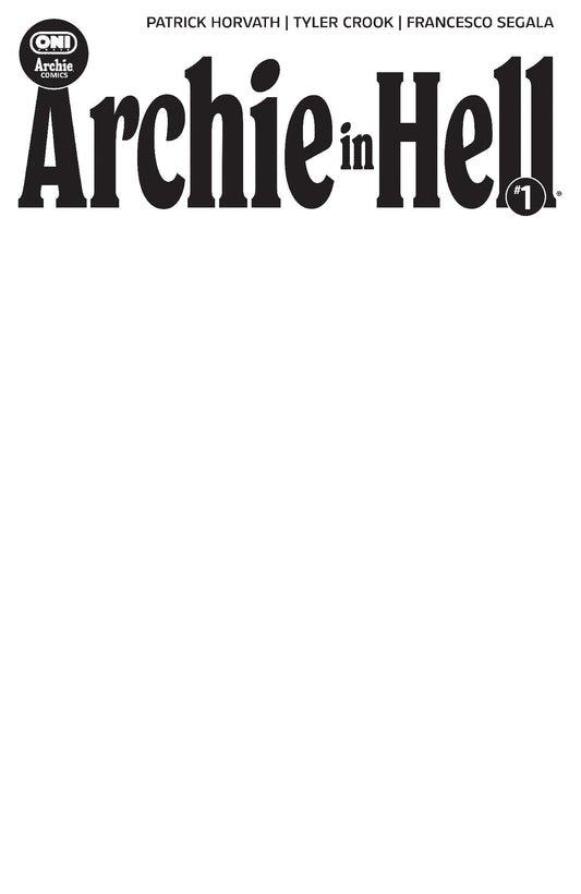 Archie In Hell #1 Cover E Blank Sketch Variant