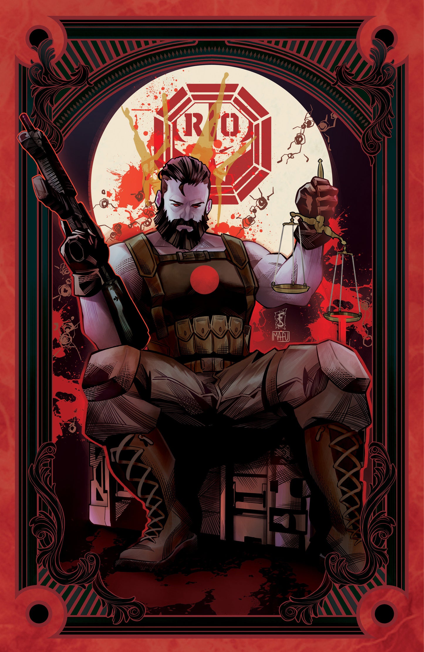 Valiant Beyond: Bloodshot #7  Toy Soldiers #1 Variant B (Sabbatini Full Art Tarot Variant)