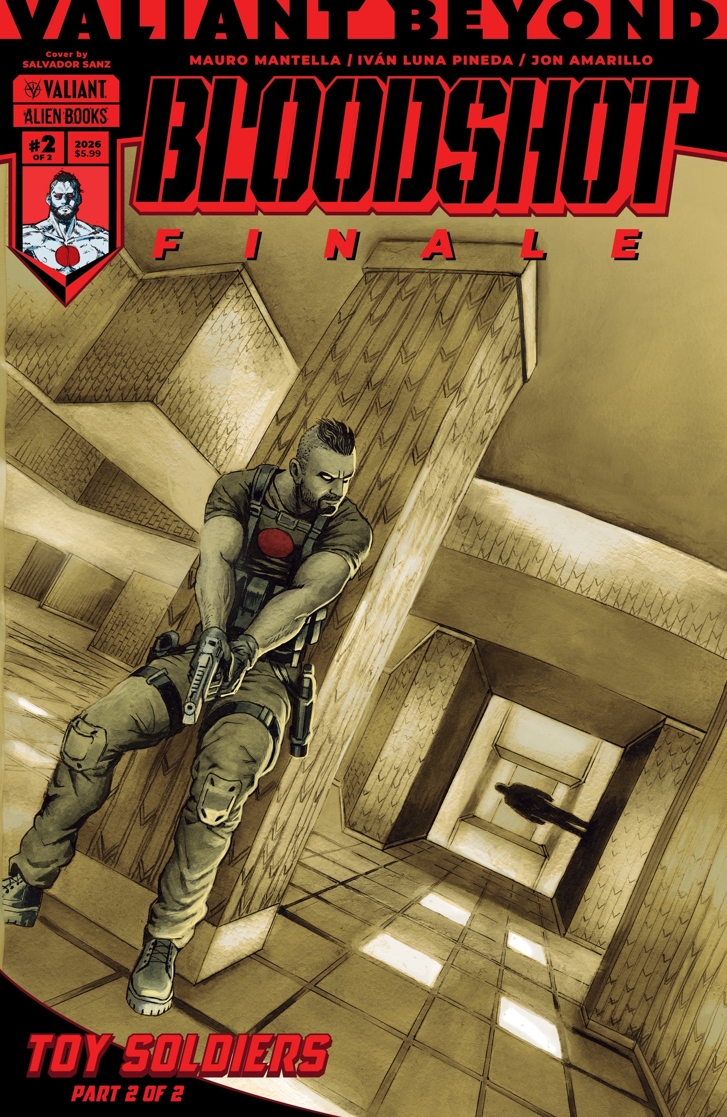 Valiant Beyond: Bloodshot #8  Toy Soldiers #2 Finale Cover A (Sanz)