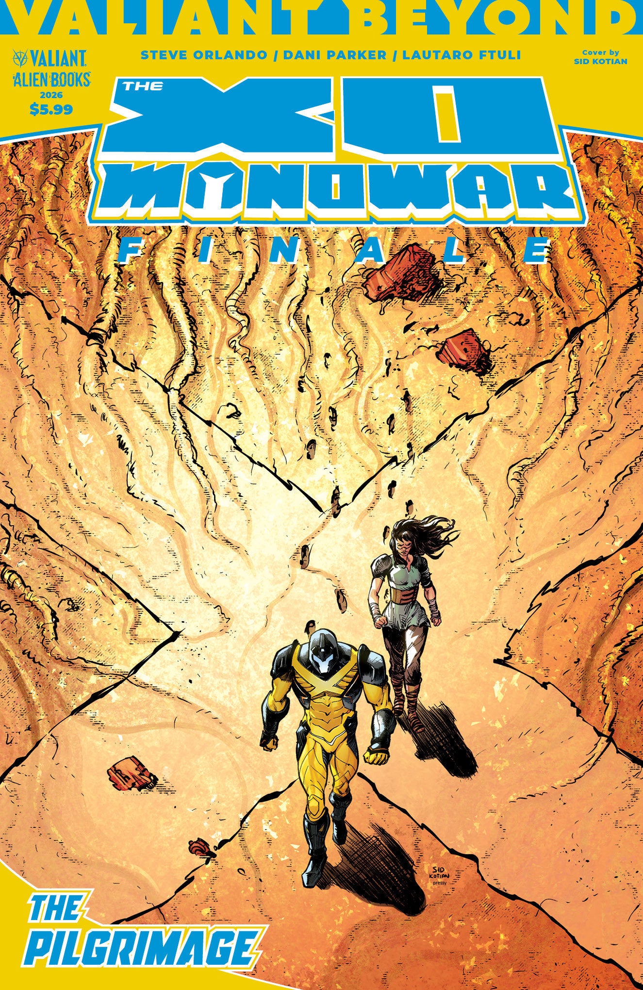 Valiant Beyond: The X O Manowar Finale  The Pilgrimage Cover A (Kotian)