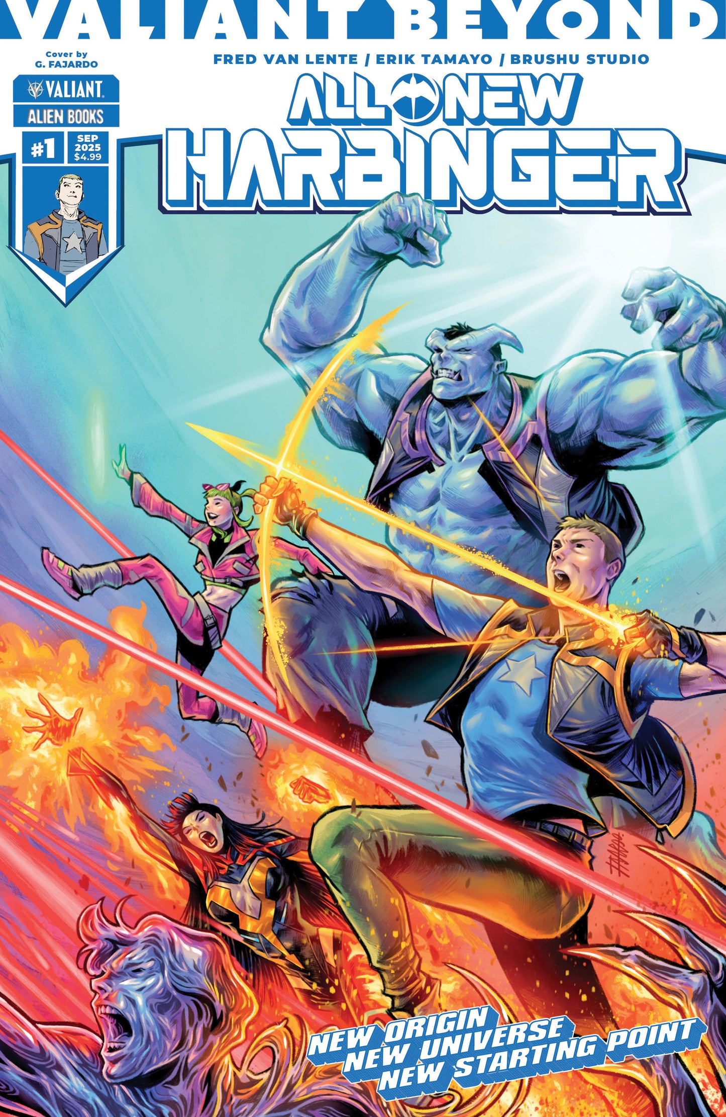 Valiant Beyond: All-New Harbinger #1 Variant B (Fajardo Wraparound Variant)