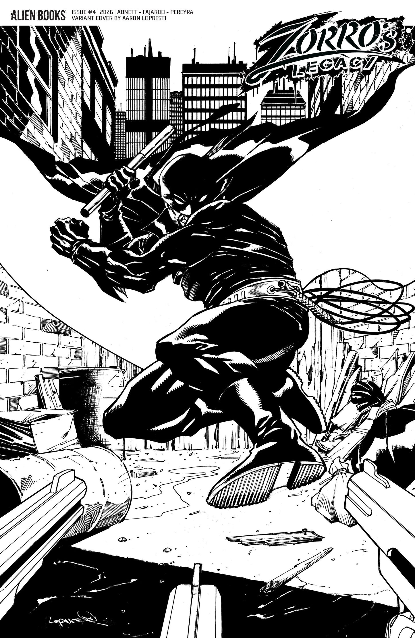 Zorro's Legacy #4 Variant D (Lopresti)