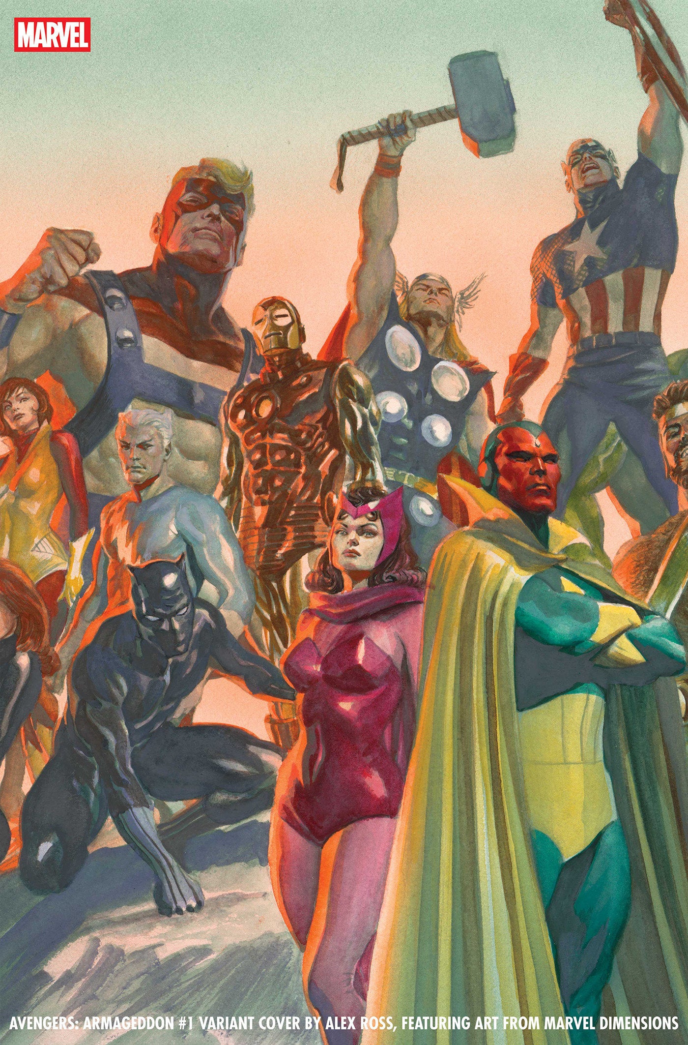 Avengers: Armageddon #1 Alex Ross Marvel Dimensions Variant