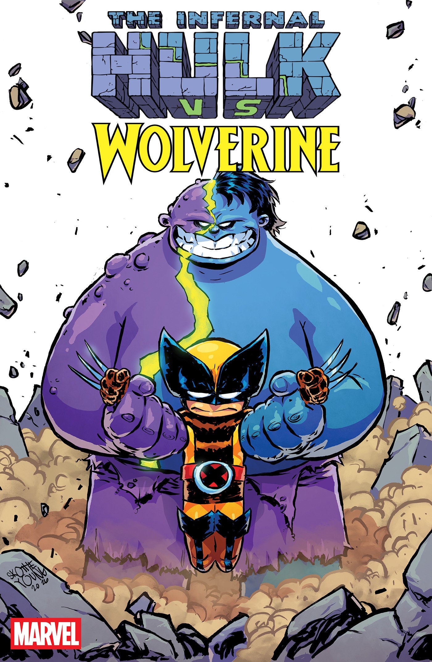 Infernal Hulk vs. Wolverine #1 Skottie Young Variant