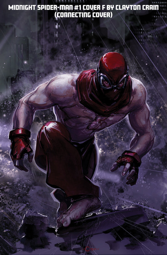 Midnight Spider-Man #1 Clayton Crain 3 Part Connecting Variant
