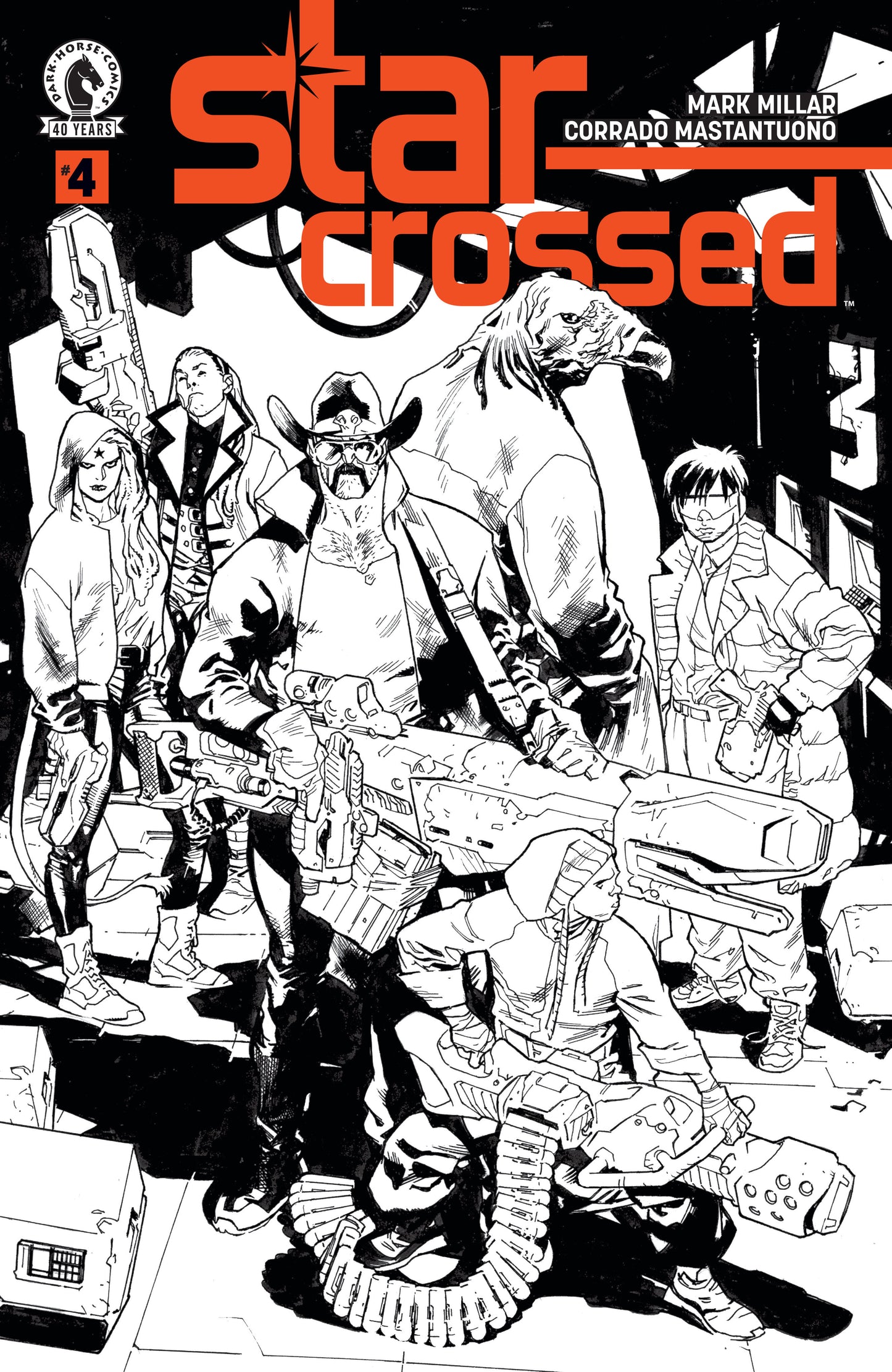 Star Crossed #4 (Cover B) (Black & White) (Stuart Immonen)