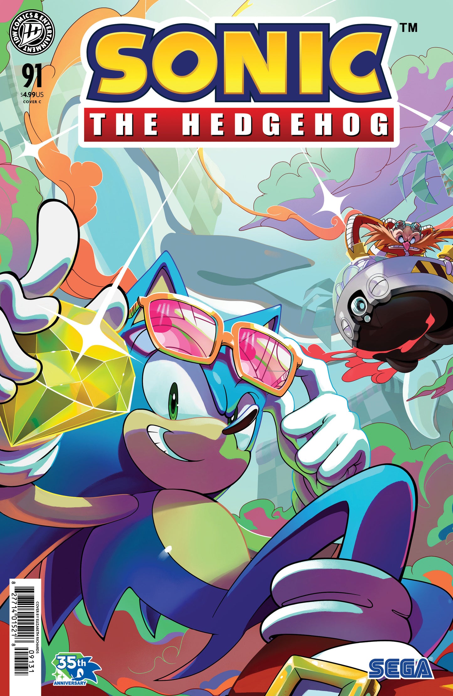 Sonic The Hedgehog #91 Variant C (Richards)