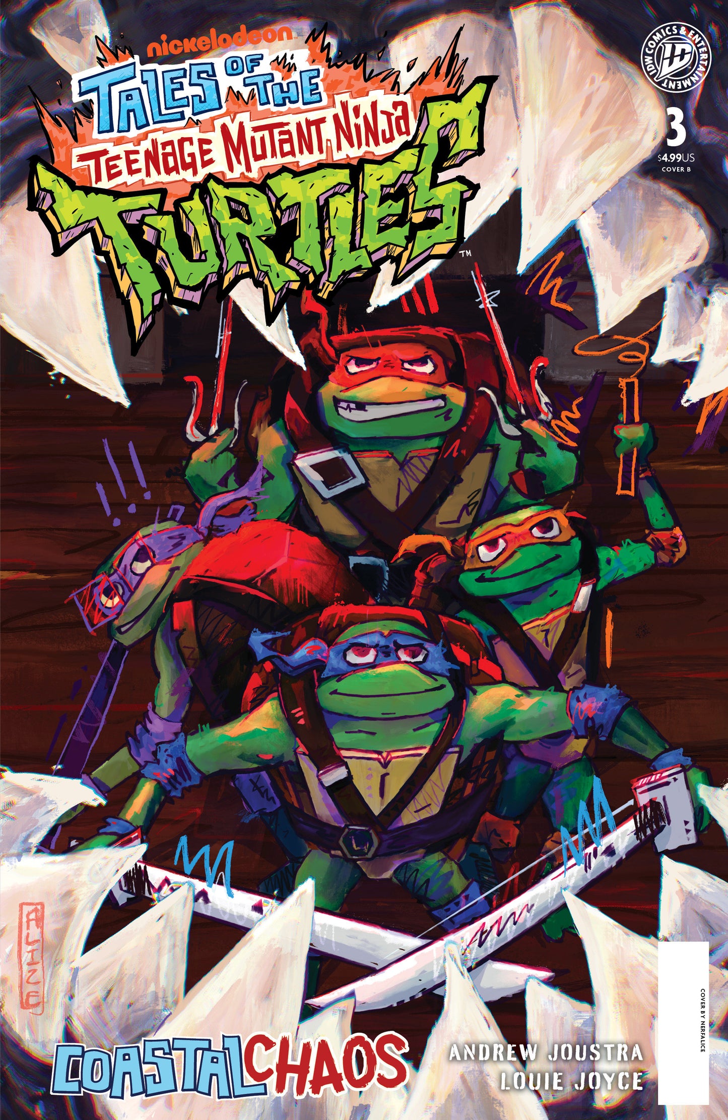 Tales Of The Teenage Mutant Ninja Turtles: Coastal Chaos #3 Variant B (Nerf Alice)