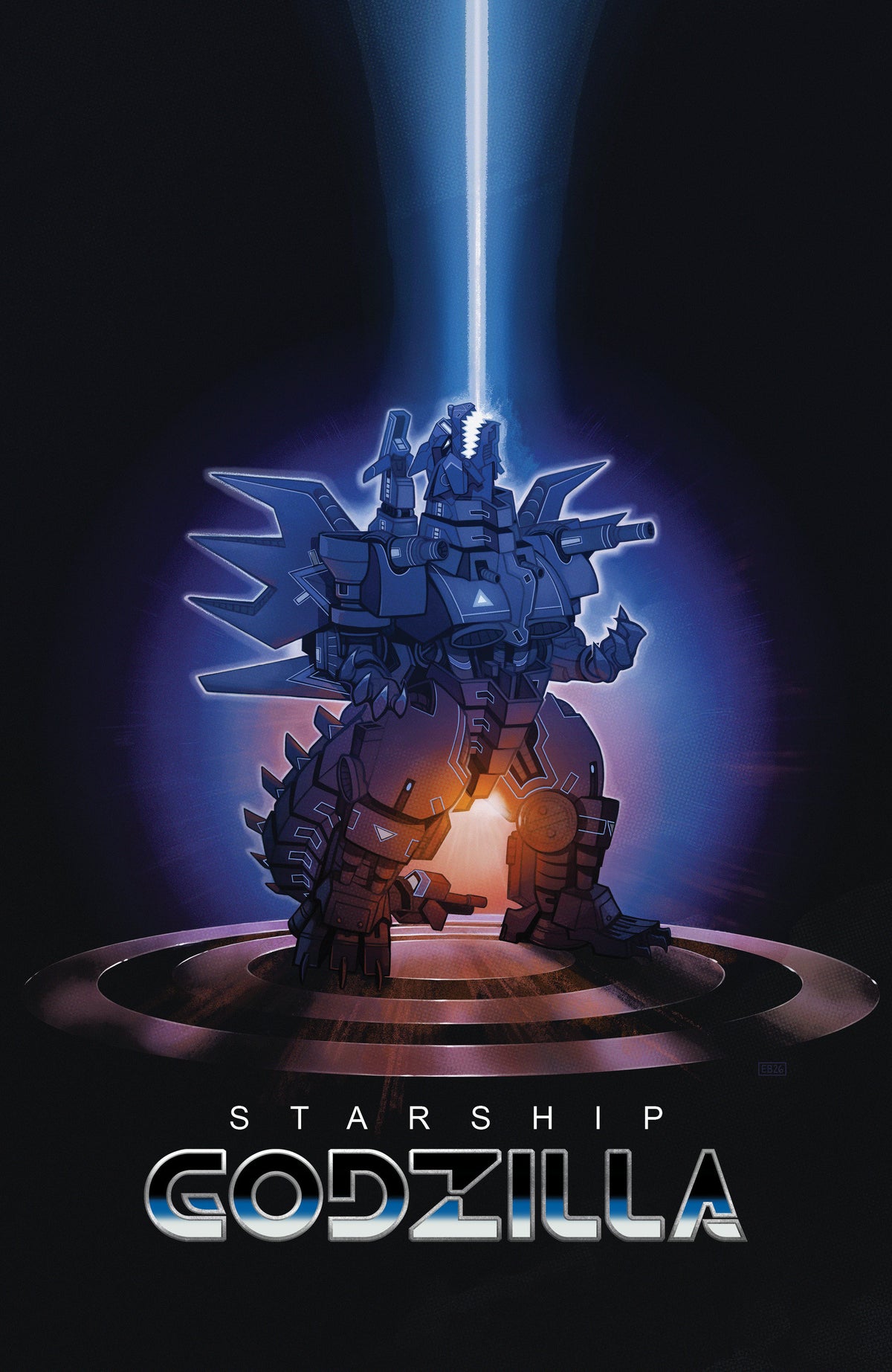 Starship Godzilla: Invasion X [Kai Sei Era] #4 Variant B (Beals Movie Homage Cover)