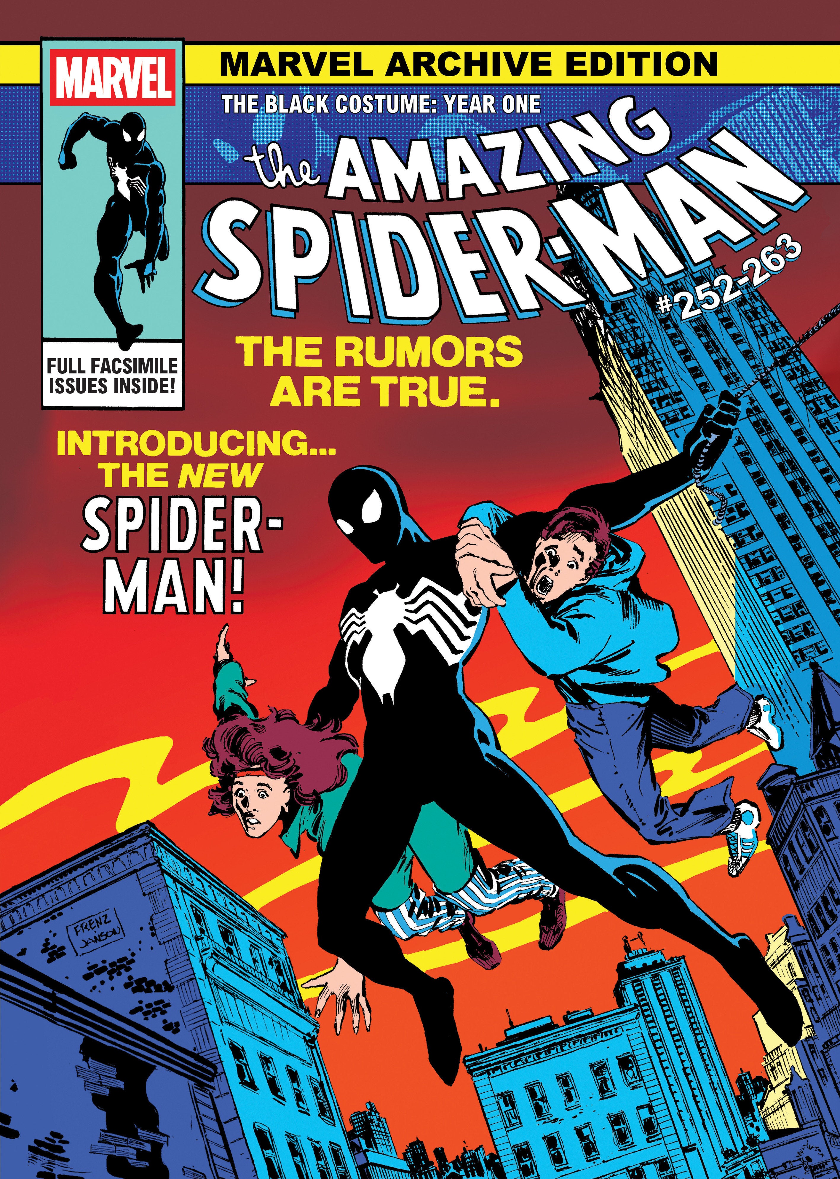Marvel Archive Edition: Amazing Spider-Man   The Black Costume: Year One Gallery Edition Ron Frenz Original First Issue Cover