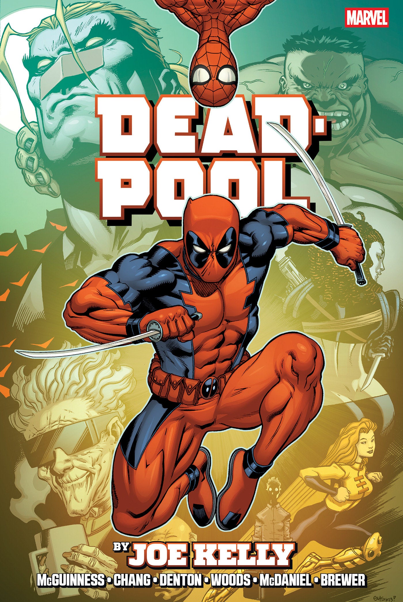 Deadpool By Joe Kelly Omnibus Edition Mcguinness Montage Cover [New Printing]