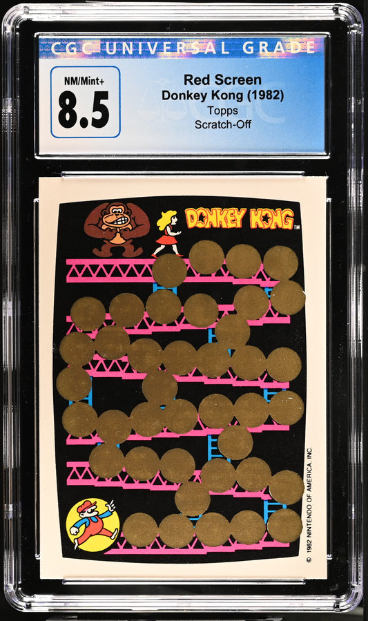 Red Screen CGC 8.5 Donkey Kong (1982)