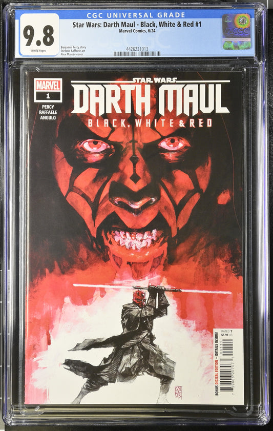 Star Wars: Darth Maul - Black, White & Red #1 CGC 9.8