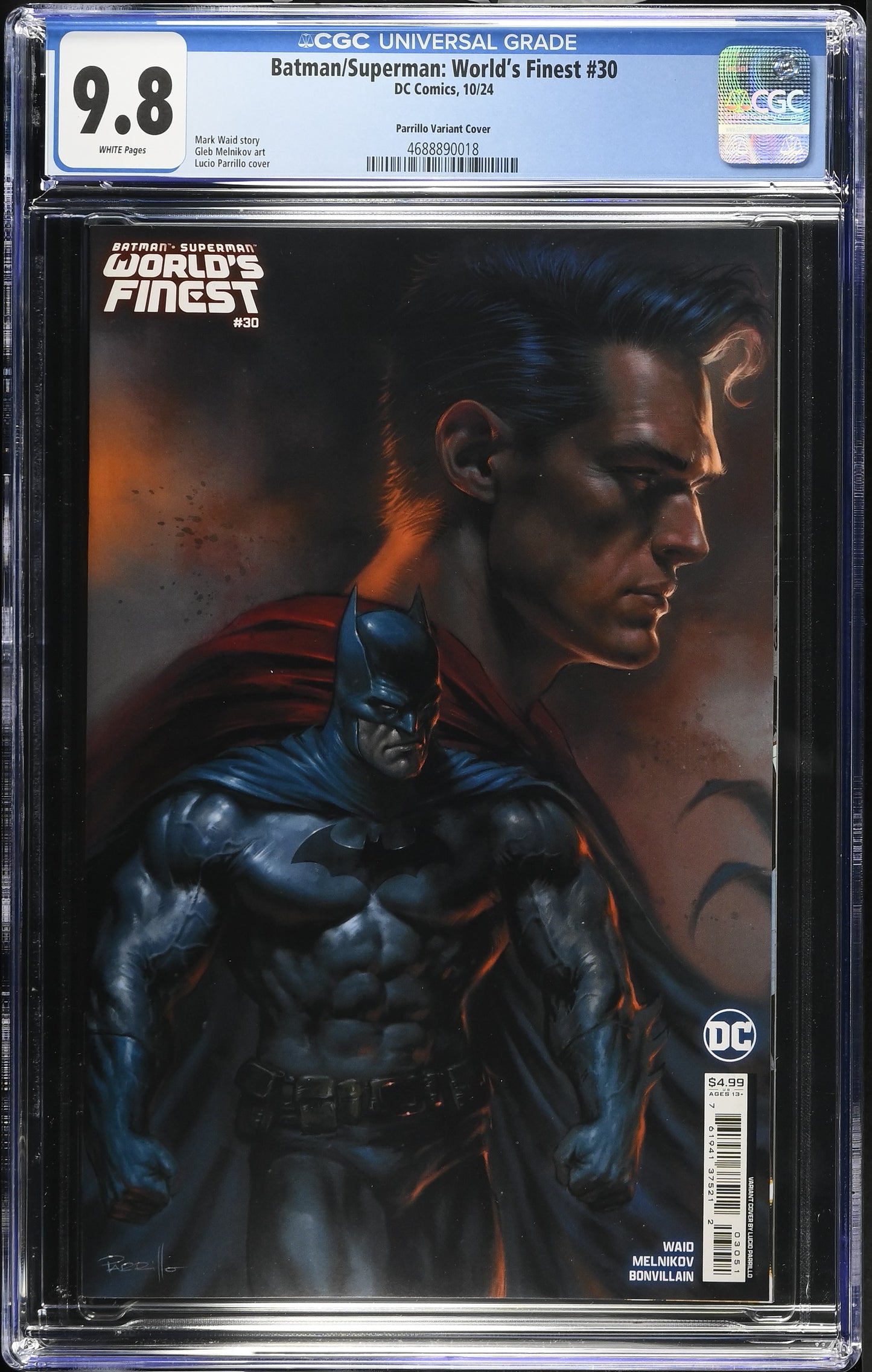 Batman/Superman: World's Finest #30 Parrillo Variant CGC 9.8