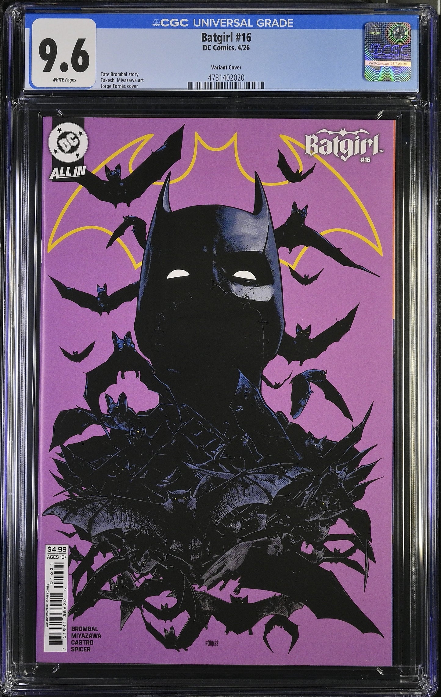 Batgirl #16 CGC 9.6 Fornes Variant