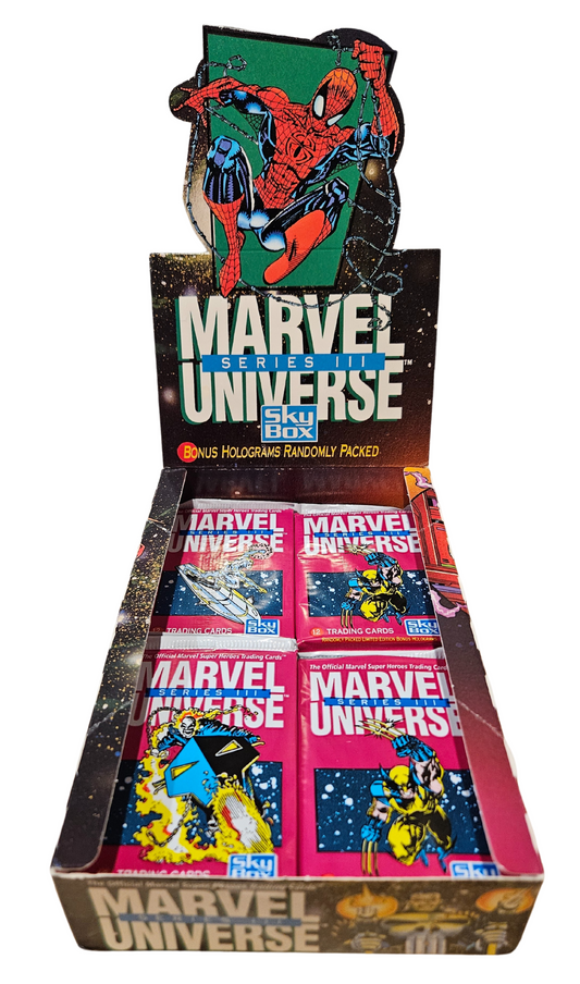 ONE SEALED PACK OF 1991 MARVEL UNIVERSE SERIES III TRADING CARDS