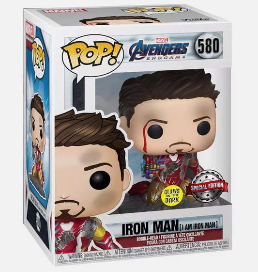 Iron Man Funko POP! Avengers Endgame (I am Iron Man) #580 Previews Exclusive