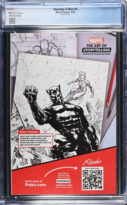 Uncanny X-Men 8 CGC 9.8 Giarusso Variant