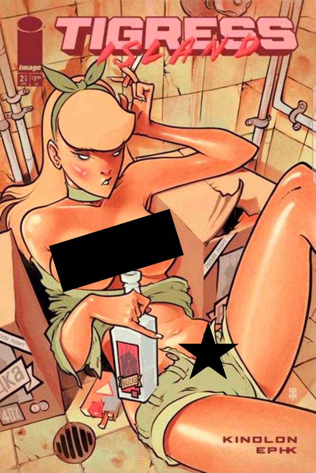 Tigress Island #2 (Of 5) Cover B Ephk Nsfw Polybagged Variant (Mature)